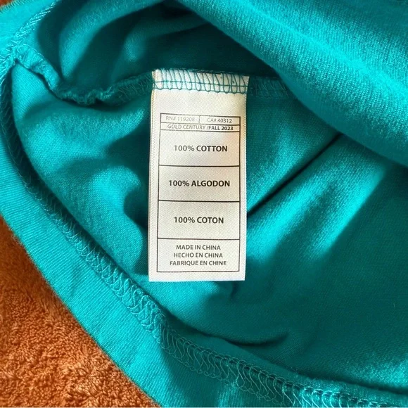 Mitchell & Ness Charlotte Teal T-Shirt - Size XL - Mens - Picture 2 of 12